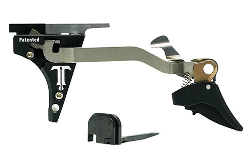 System spustowy TriggerTech ACE dla Glocka oferuje precyzję 1911, regulację wagi spustu od 2,5 do 6,0 lbs i innowacyjną technologię Zero Creep.